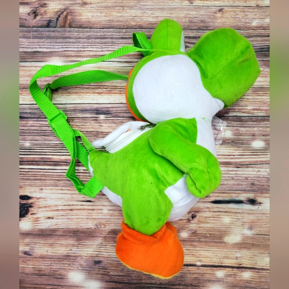 Super Mario Bros Nintendo Yoshi Plush Backpack 15" Stuffed Doll